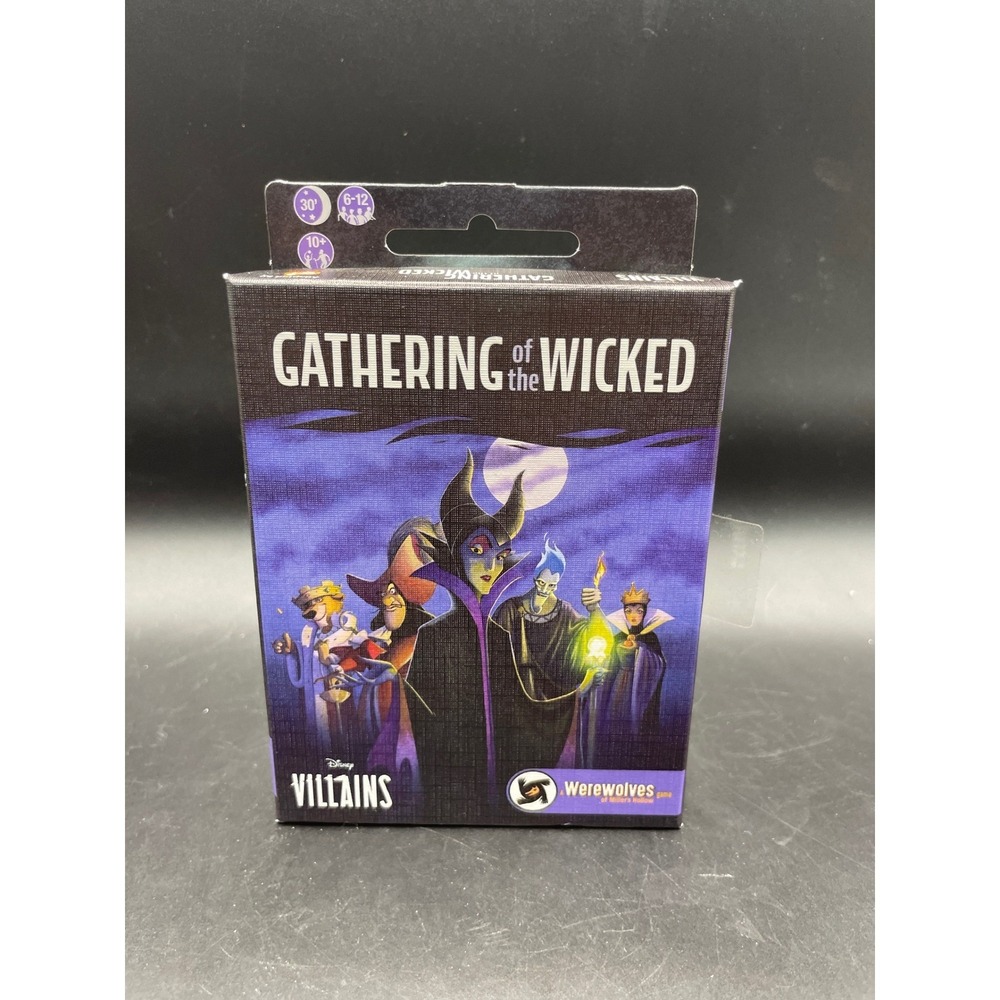 Disney Villains Gathering of the Wicked Card Game Werewolves Miller's Hollow New
